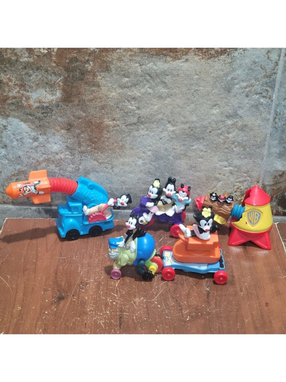 Vintage 1993 1994 McDonald's Happy Meal Toys Animaniacs Warner Bros Lot of 5